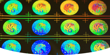 Clichés for transferring holograms to metals